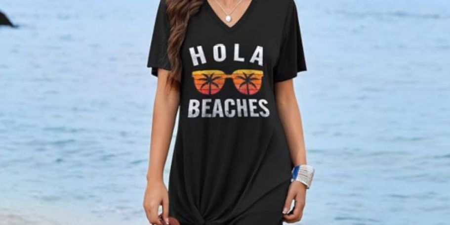 Up to 80% Off Women’s Swimsuit Cover-Ups on Amazon