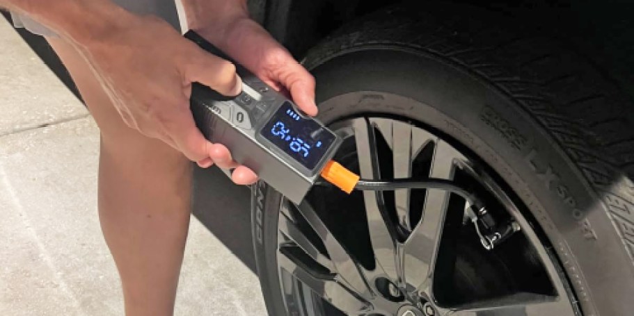 Portable Air Compressor Only $11 on Amazon (Reg. $35)