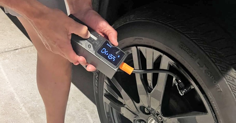 Portable Air Compressor Only $11 on Amazon (Reg. $35)