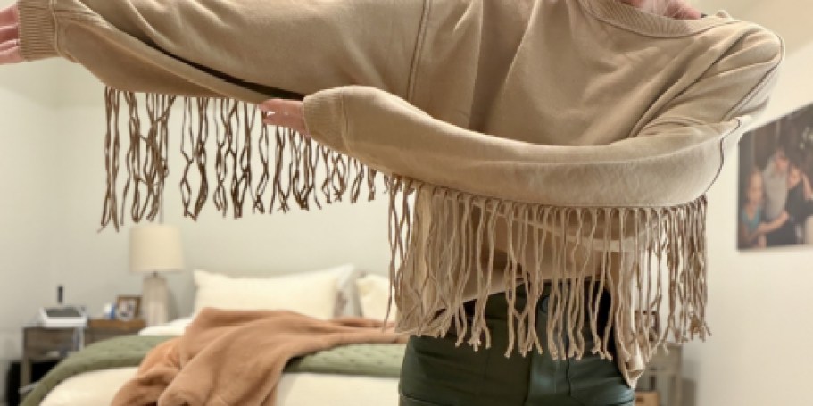 Cute Aerie Sweatshirts Under $30 (We’re Obsessed with this Fringe Style!)