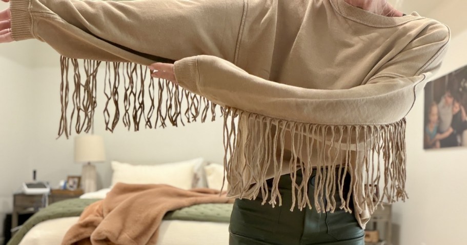 Cute Aerie Sweatshirts Under $30 (We’re Obsessed with this Fringe Style!)