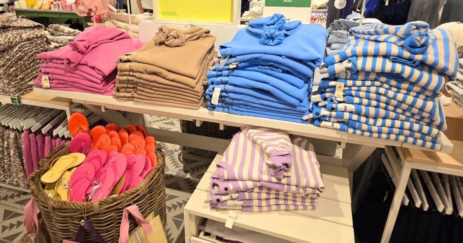 Aerie Go-To Sweatshirts on display in store
