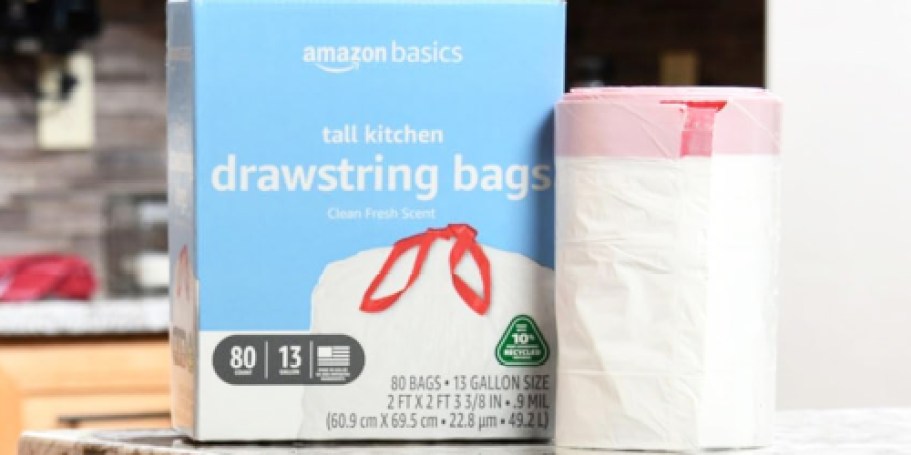 Amazon Basics 13-Gallon Trash Bags 80-Count Only $6 Shipped (Reg. $13)