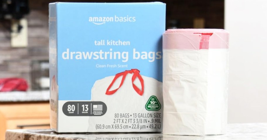 Amazon Basics 13-Gallon Trash Bags 80-Count Only $6 Shipped (Reg. $13)
