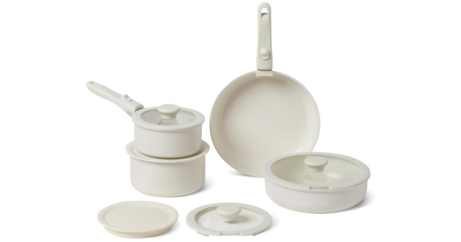 Amazon Basics Ceramic Nonstick Pots and Pans Set