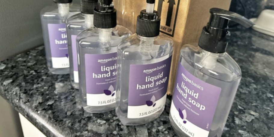 Amazon Basics Hand Soap 6-Pack Just $3.76 Shipped (Only 63¢ Each)