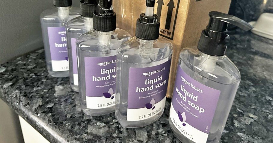 Amazon Basics Hand Soap 6-Pack Just $3.76 Shipped (Only 63¢ Each)