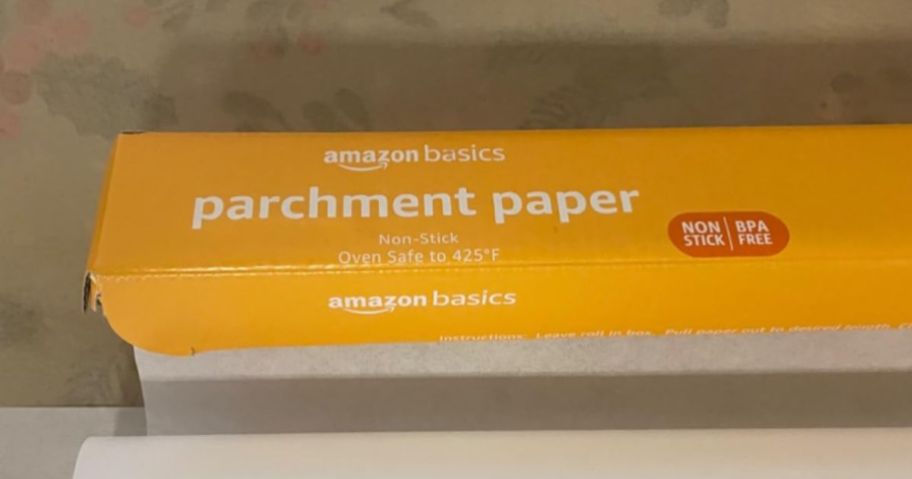AmazonBasics Nonstick Cooking Paper 15" x 90ft roll-on counter