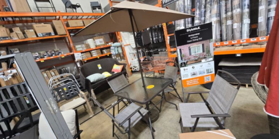 6-Piece Patio Set ONLY $99 on HomeDepot.com (Includes Umbrella!)