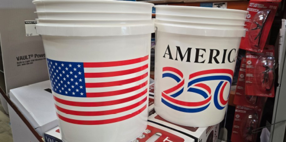 Patriotic 5-Gallon Bucket Only $4.88 Delivered on HomeDepot.com