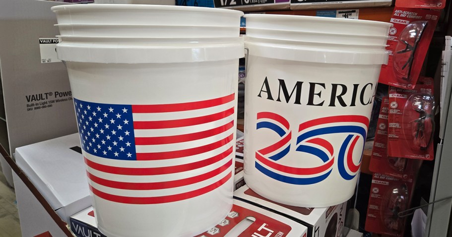 Patriotic 5-Gallon Bucket Only $4.88 Delivered on HomeDepot.com
