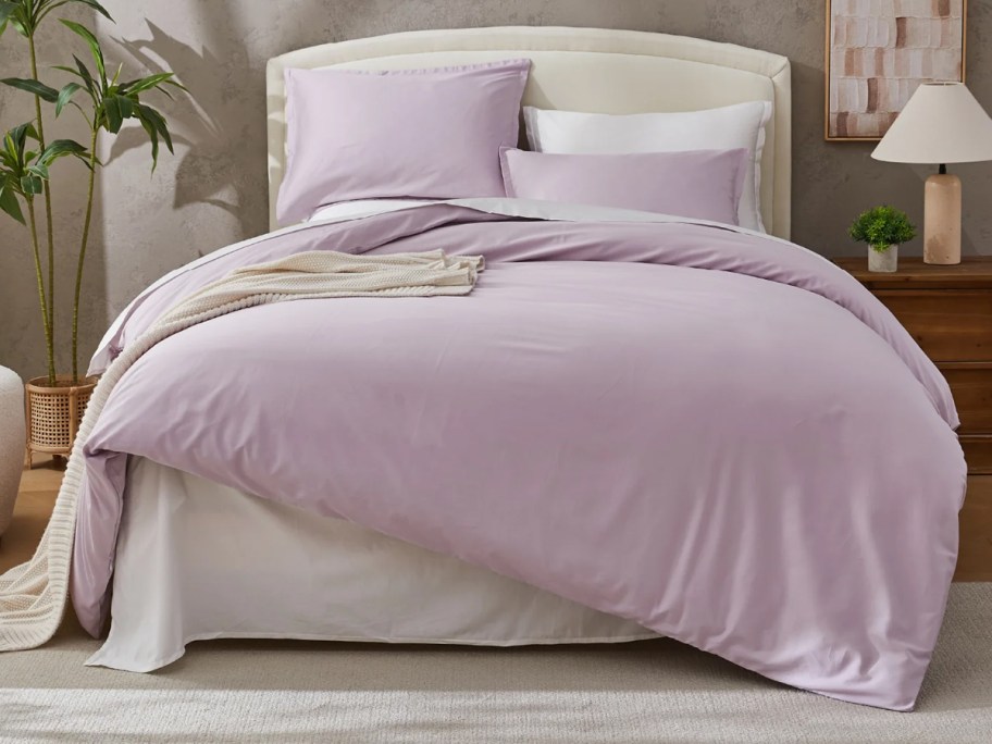 Andency Natural 100% Cotton Breathable Solid Comforter Set