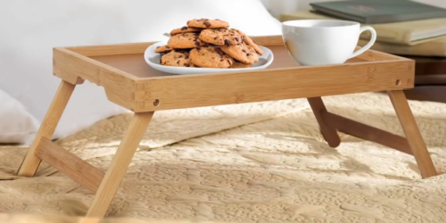 Bamboo Folding Tray Table Only $9.89 on Amazon (Reg. $25)