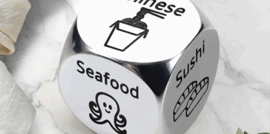 Can’t Decide What to Eat for Date Night? These Food Dice Are Just $2.69 on Amazon!