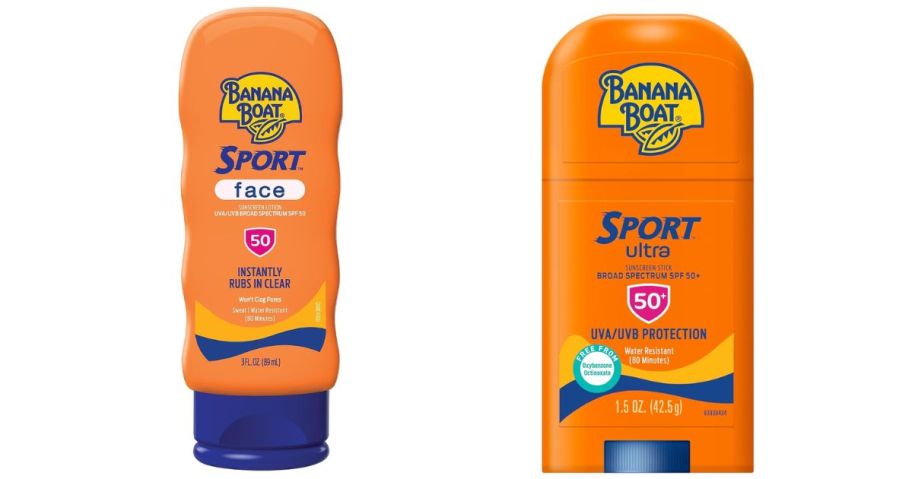 Banana boat sport face