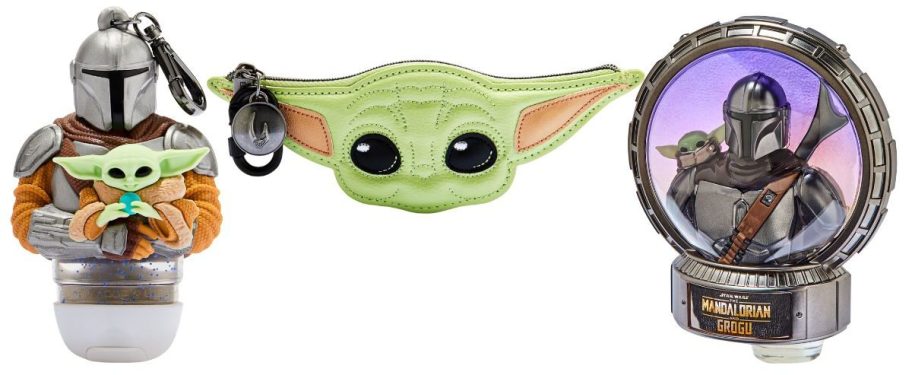 Bath & Body Works Grogu & The Mandalorian PocketBac Holder, Grogu Coin Purse, and The Mandalorian Scent Control&trade; Nightlight Wallflowers Fragrance Plug