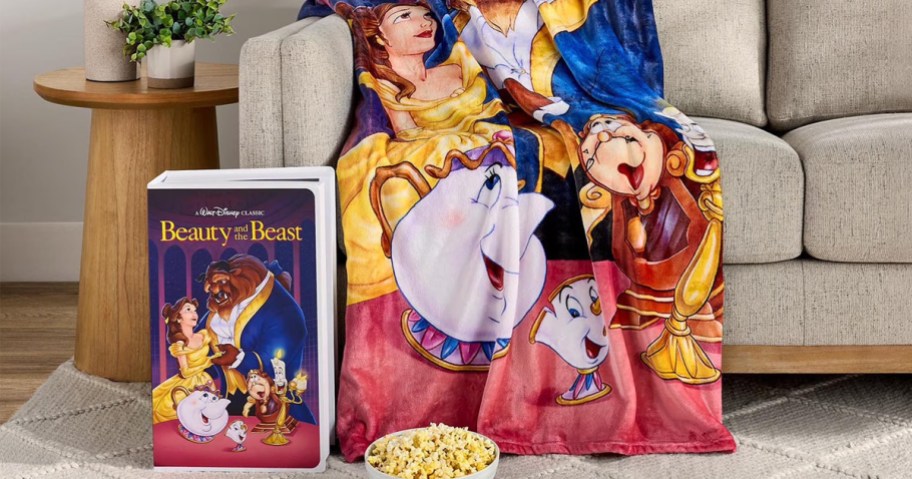 Beauty and the Beast Throw (Case Included)