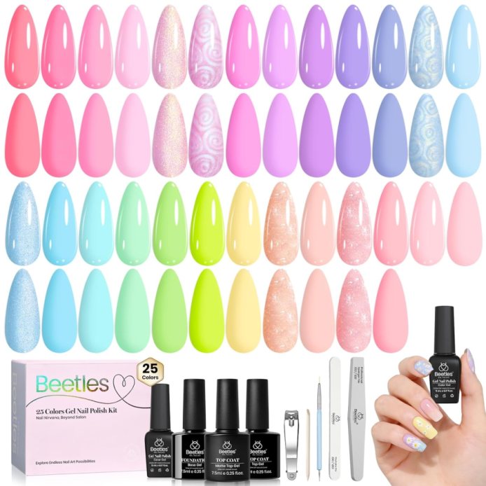 Pastel Gel nail Polish Set