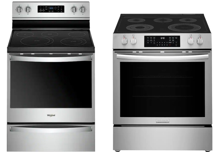 two stainless steel ranges