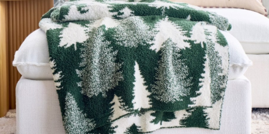 These Cozy Christmas Blankets Totally Pass for Barefoot Dreams!