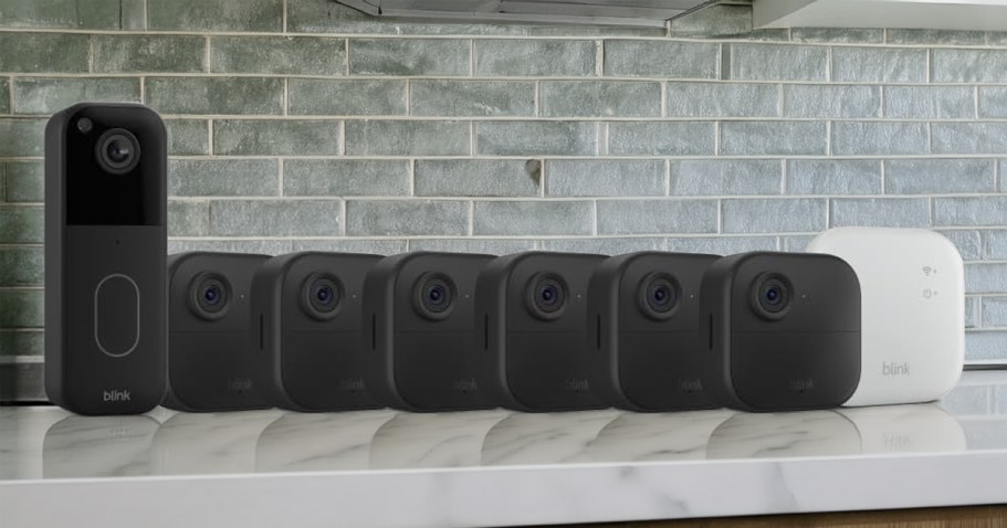 OVER $320 Off Blink Video Doorbell + 6-Camera Security Bundle