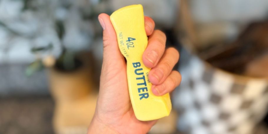 Butter Squishy Toy Only 99¢ (It Even Smells Like Butter!)