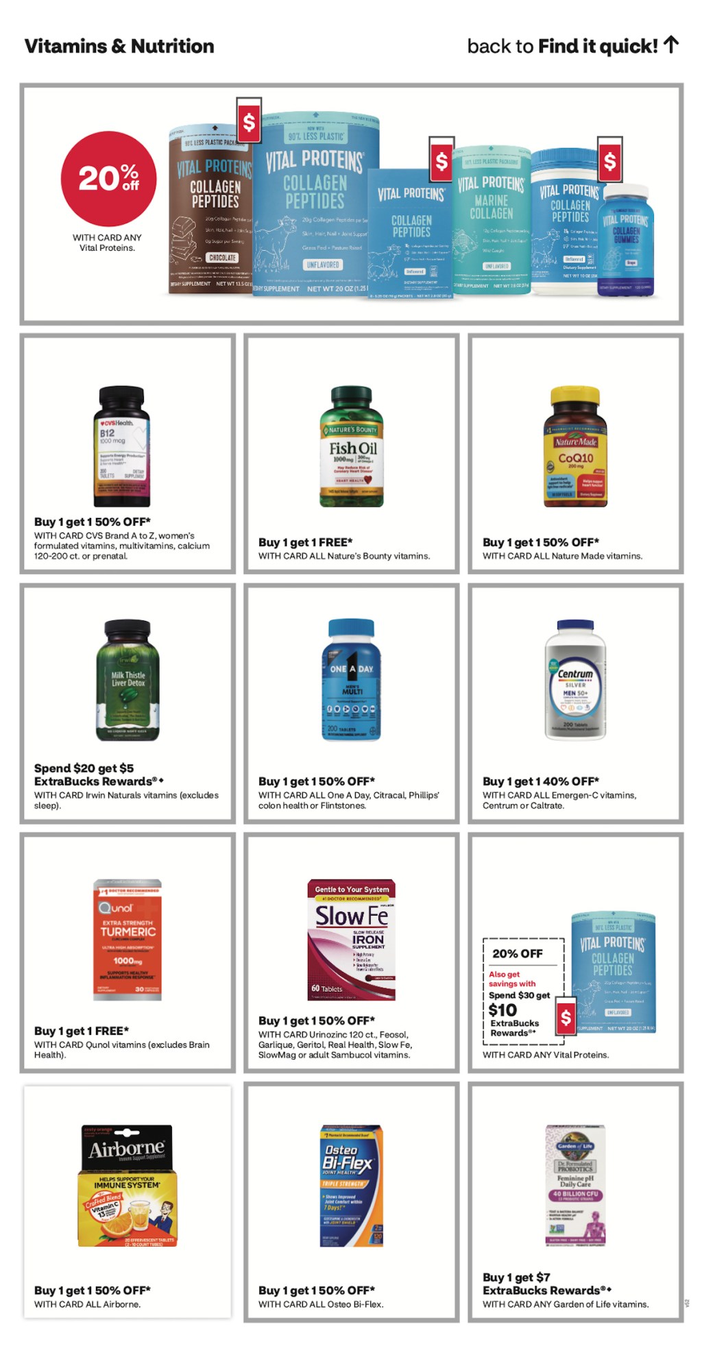 page from CVS ad