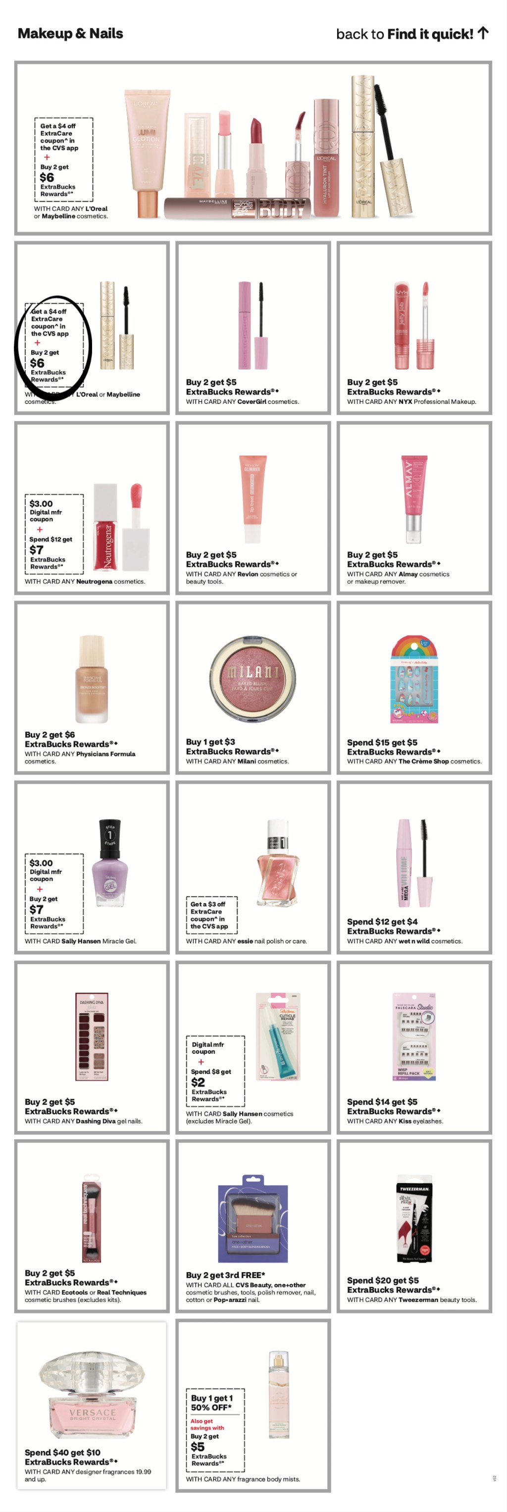 page from CVS ad