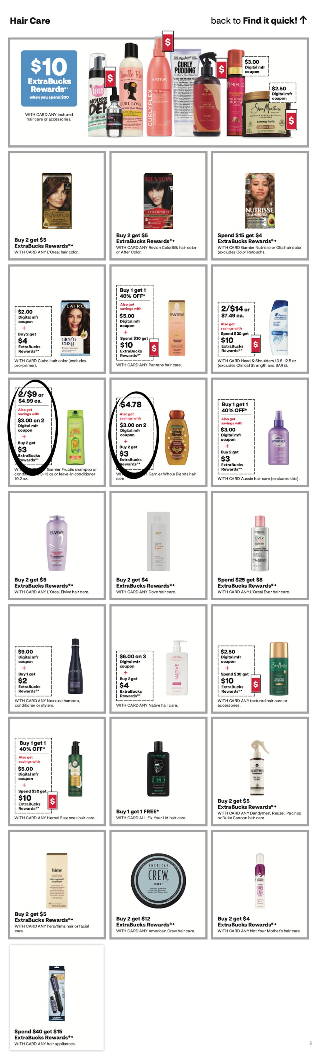 page from CVS ad