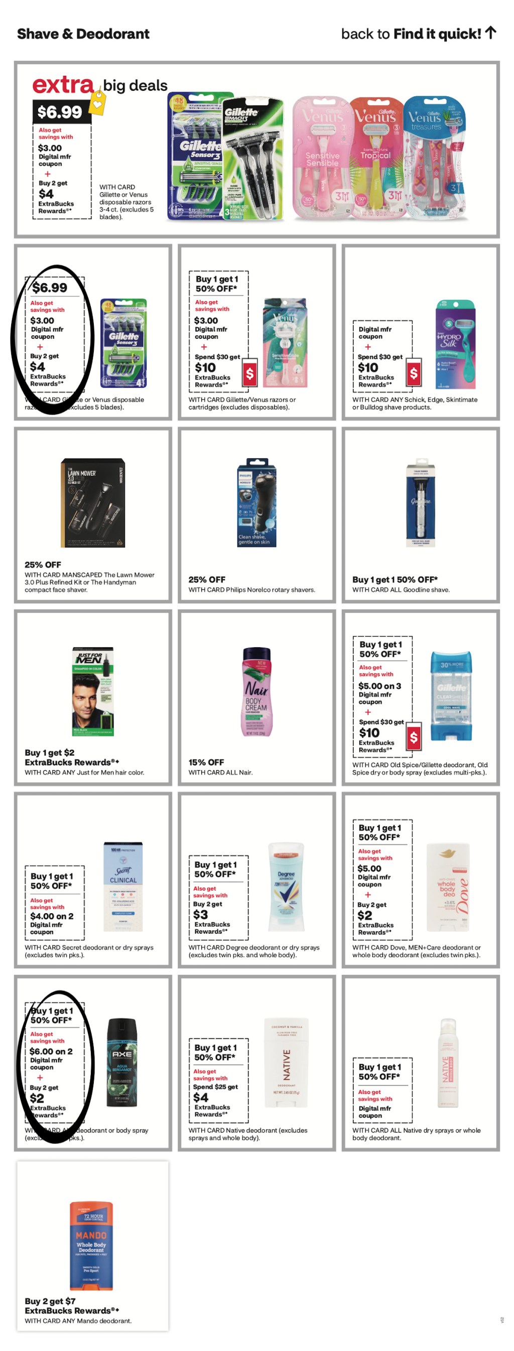 page from CVS ad