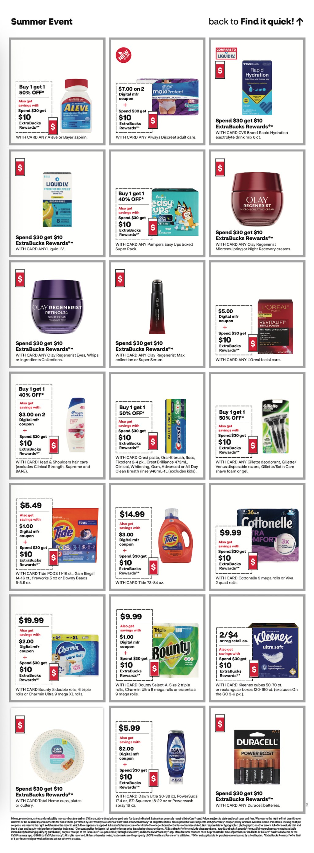 page from CVS ad
