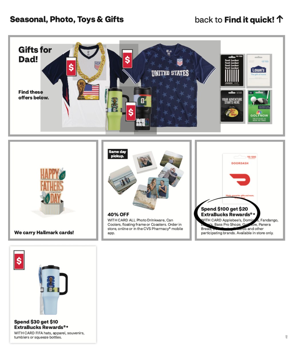 page from CVS ad