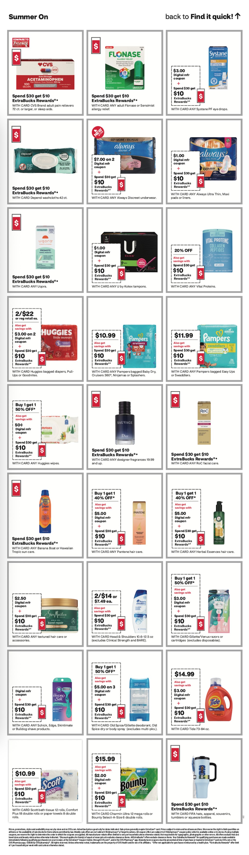 page from CVS ad