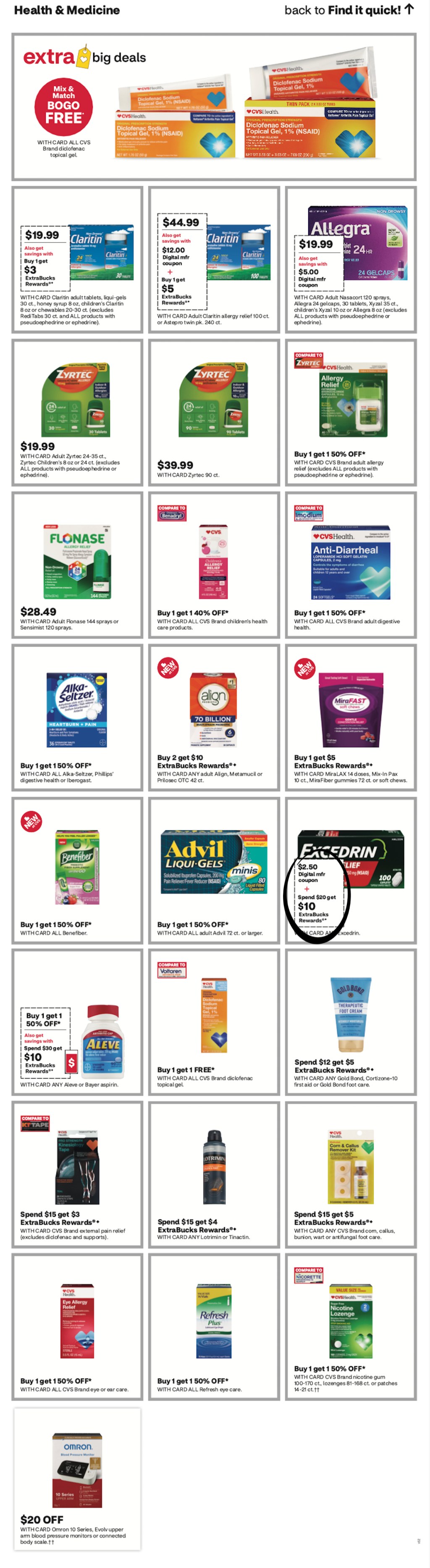 page from CVS ad