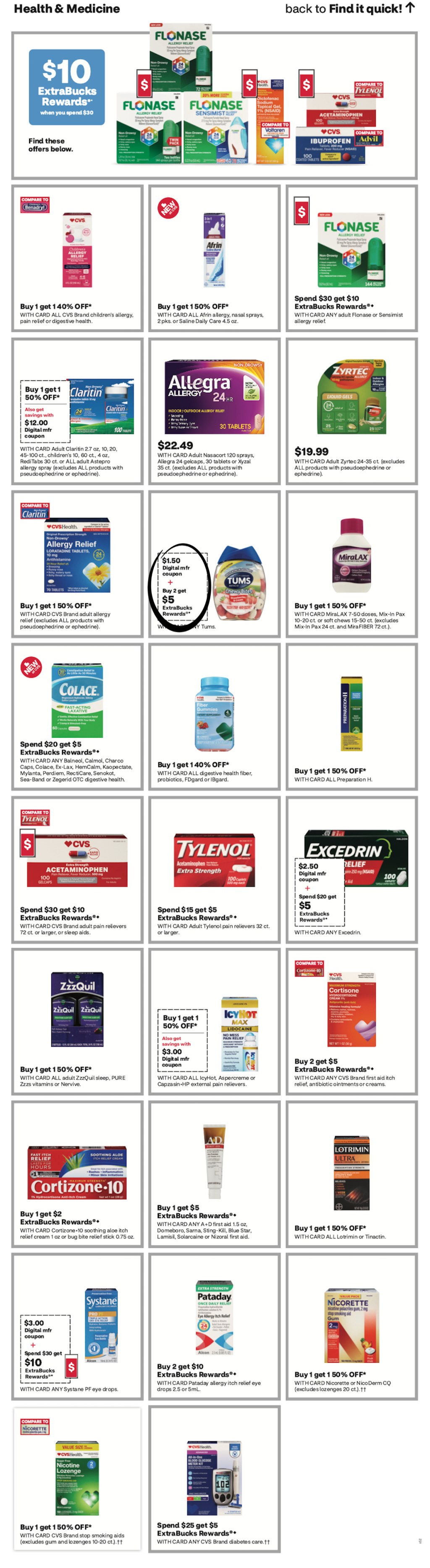 page from CVS ad
