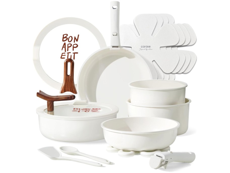 Carote 18 piece Non stick pan Set