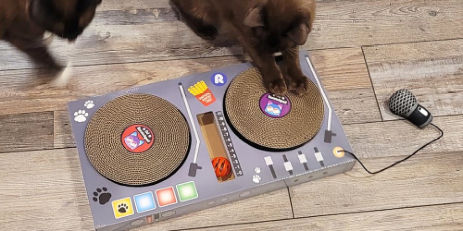 Cat DJ Scratchpad Just $15.99 on Amazon (Includes Ball & Microphone Toy)