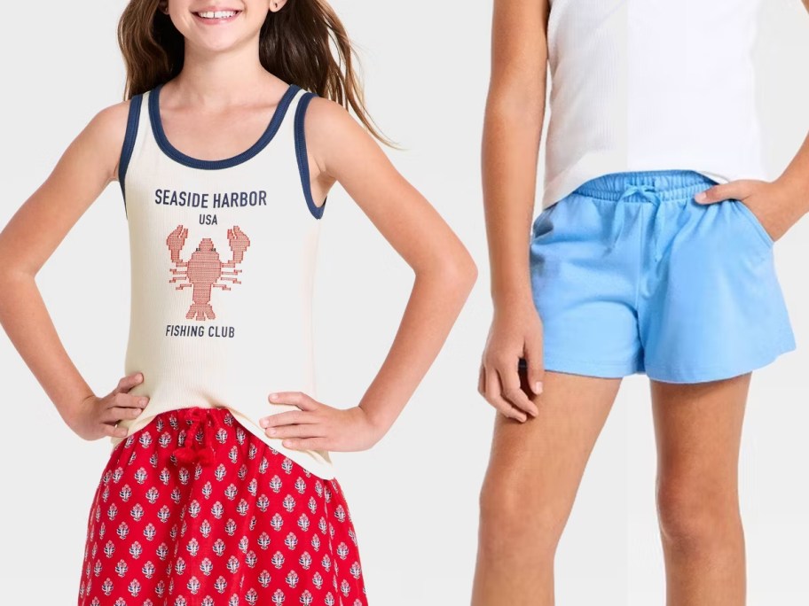 Cat & Jack Girls Tanks and Shorts