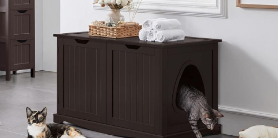 Cat Litter Box Furniture from $50.99 Shipped on Amazon