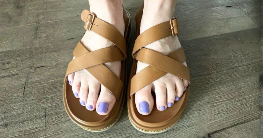 woman wearing Chaco Women's Townes Midform Sandals