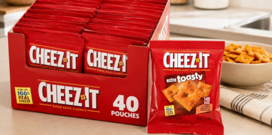 Cheez-It Snack Bags 40-Count Just $8.53 Shipped on Amazon (Only 21¢ Each)