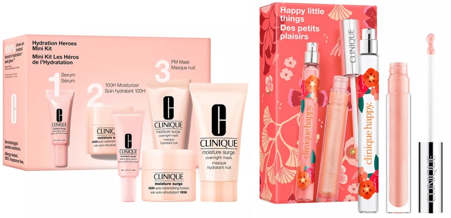 two clinique beauty gift sets