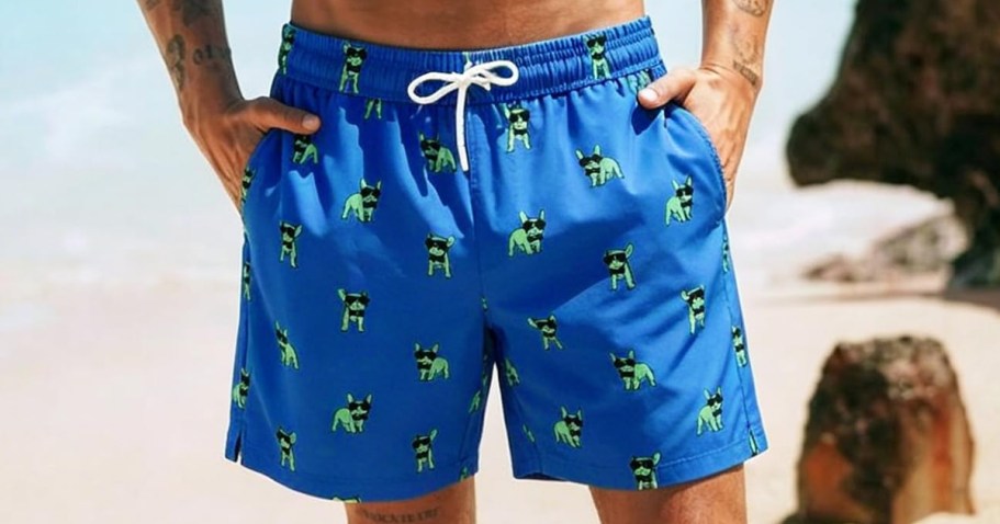 Men’s Swim Trunks from $10.79 on Amazon