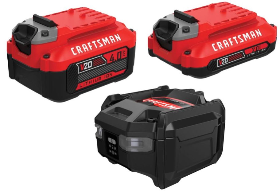 Craftsman V20 Lithium-Ion Battery 2-Pack & Charger