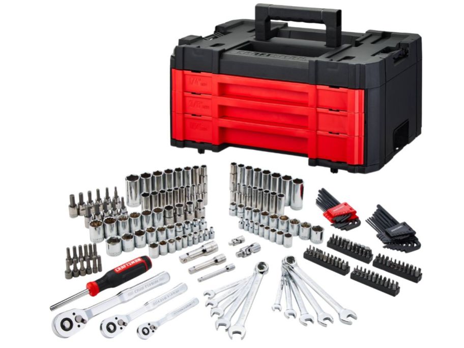Craftsman Versastack 242-Piece Metric & Standard Mechanics Tool Set w/ Hard Case