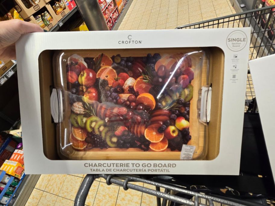 Crofton Charcuterie to Go Board in cart in store