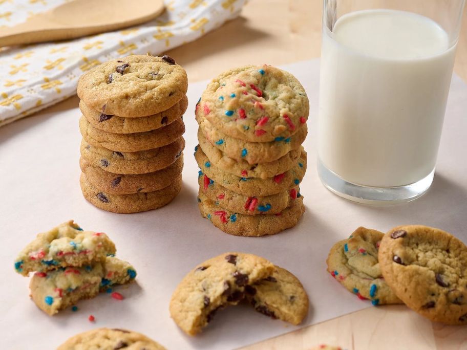 Davids Bite-Size chocolate chip and sprinkle cookies