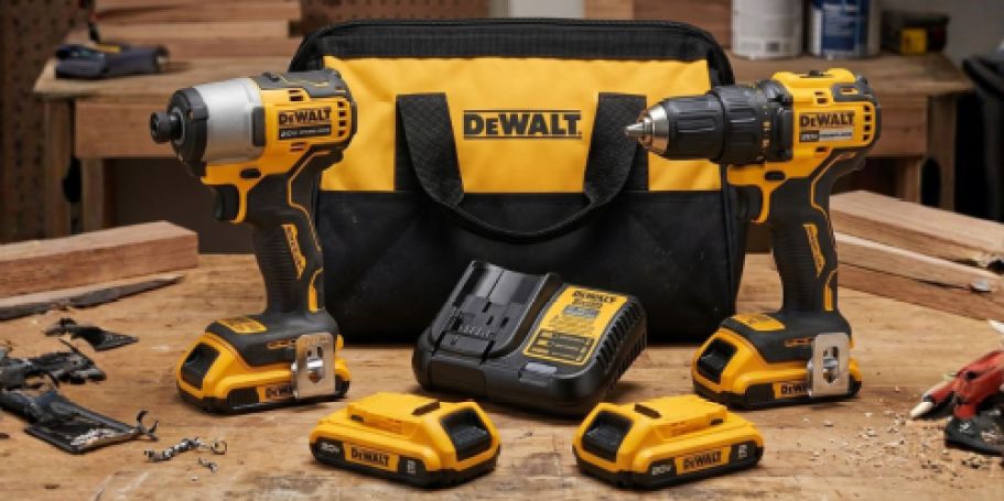 DeWALT Power Tool 2-Pack w/ 2 Batteries, Charger, & Case Just $169 Shipped on Lowes.com