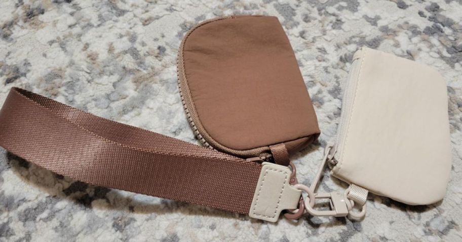 A lululemon inspired dual pouch wristlet