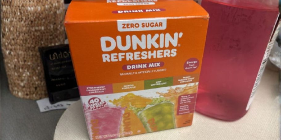 Dunkin’ Refreshers Zero Sugar Drink Mix Singles Available Now